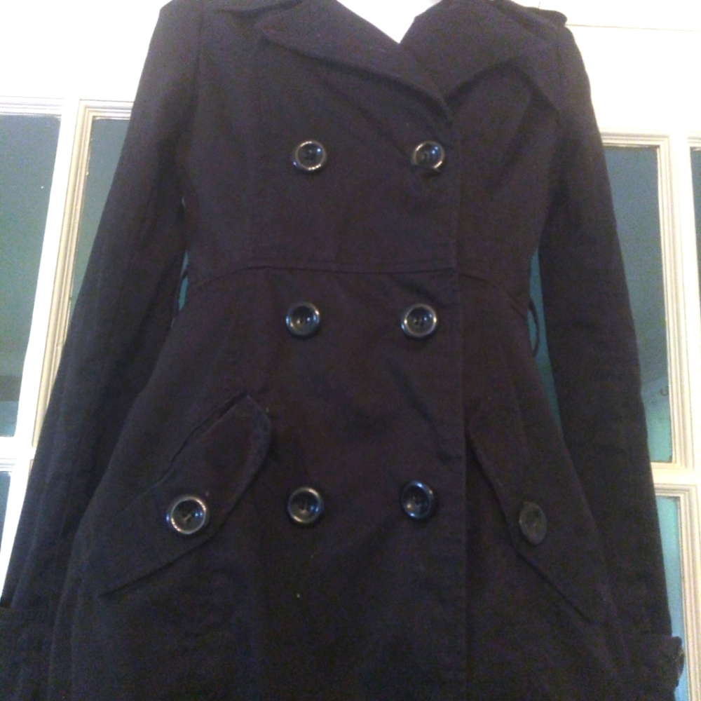 Black rain coat